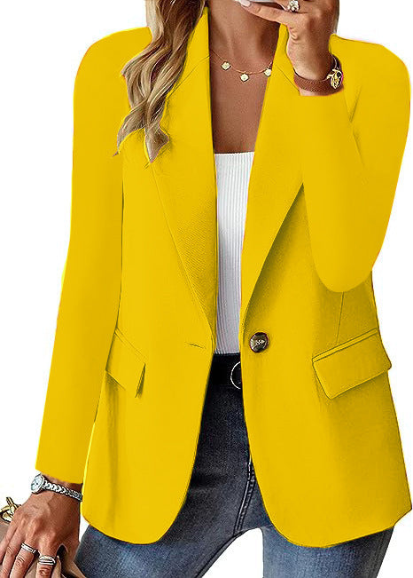 Jackets & Blazers Women's Professional Blazer - Long Sleeve Casual Cardigan Jacket