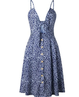 Elegant Sleeveless Summer Dress - Backless