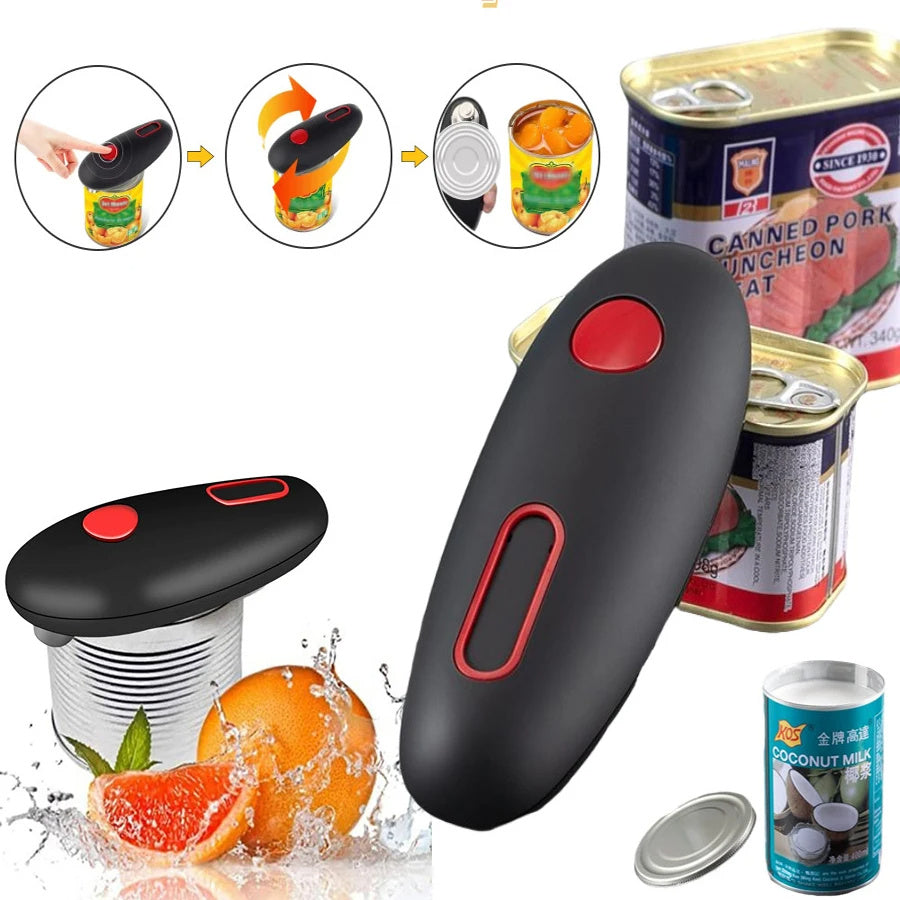 PowerOpen Electric Can Opener - One-Touch Kitchen Essential