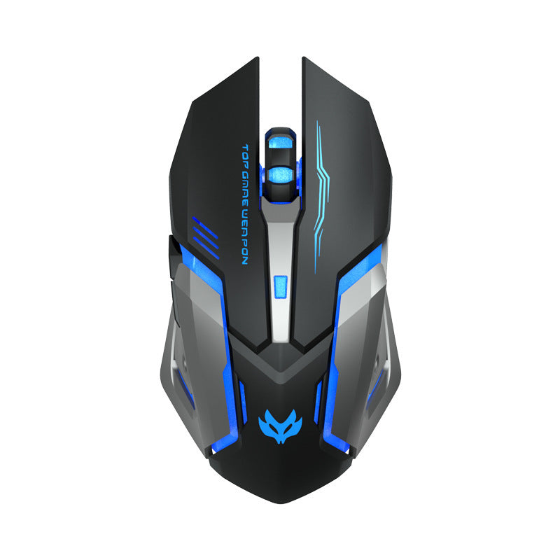 Wireless Gaming Mouse with Charging Pad - Silent Click Technology