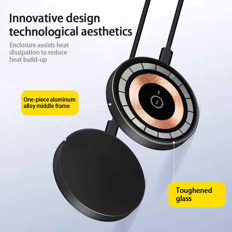 15W Magnetic Wireless Charger - Fast Charging for iPhone 12-16