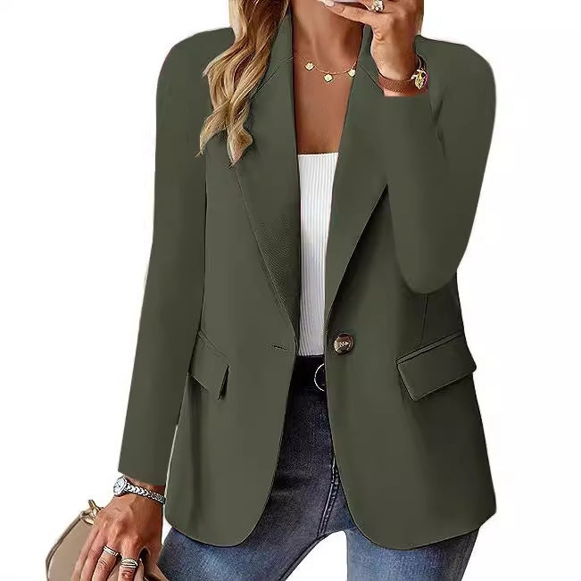 Jackets & Blazers Women's Professional Blazer - Long Sleeve Casual Cardigan Jacket