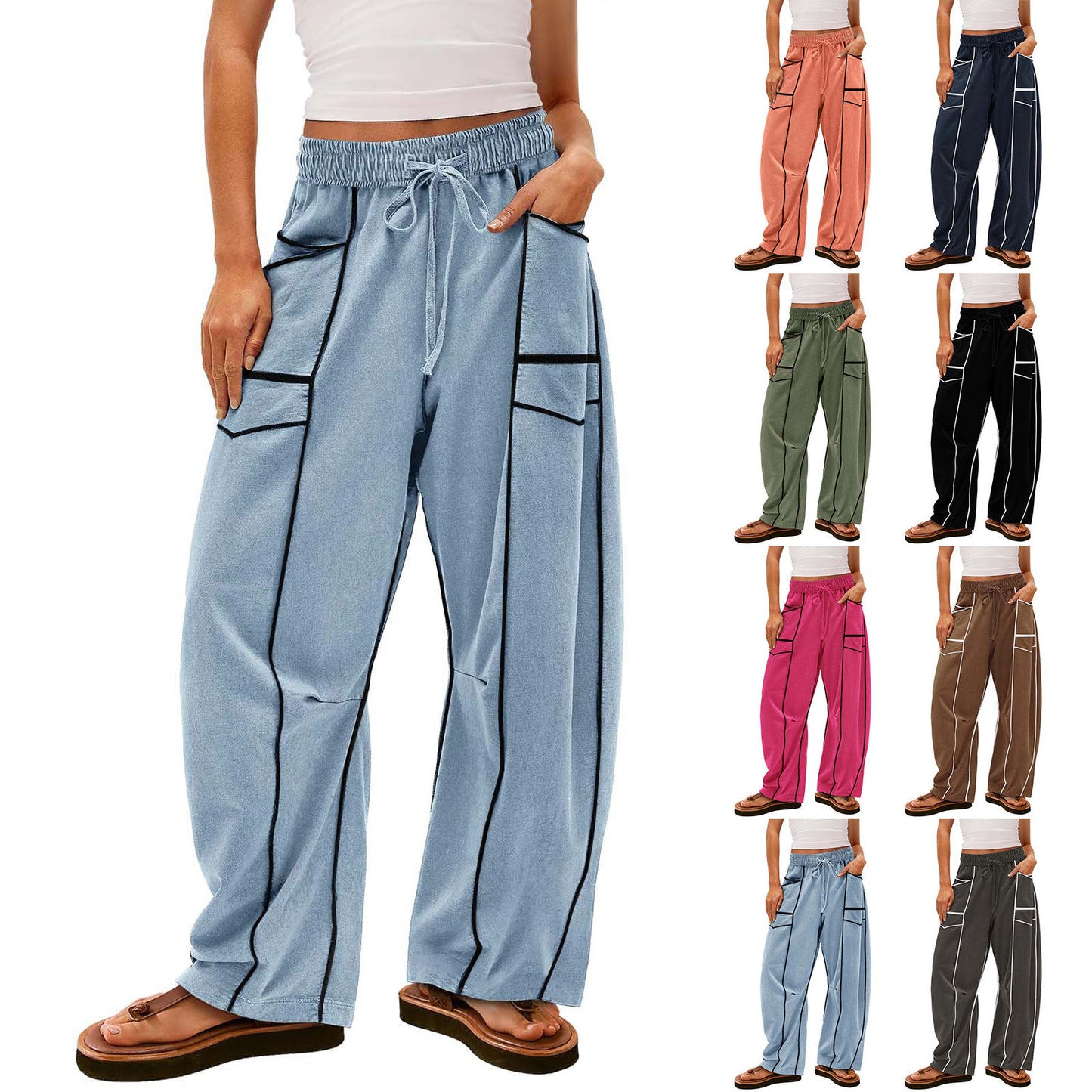 Women's Drawstring Sweatpants with Pockets